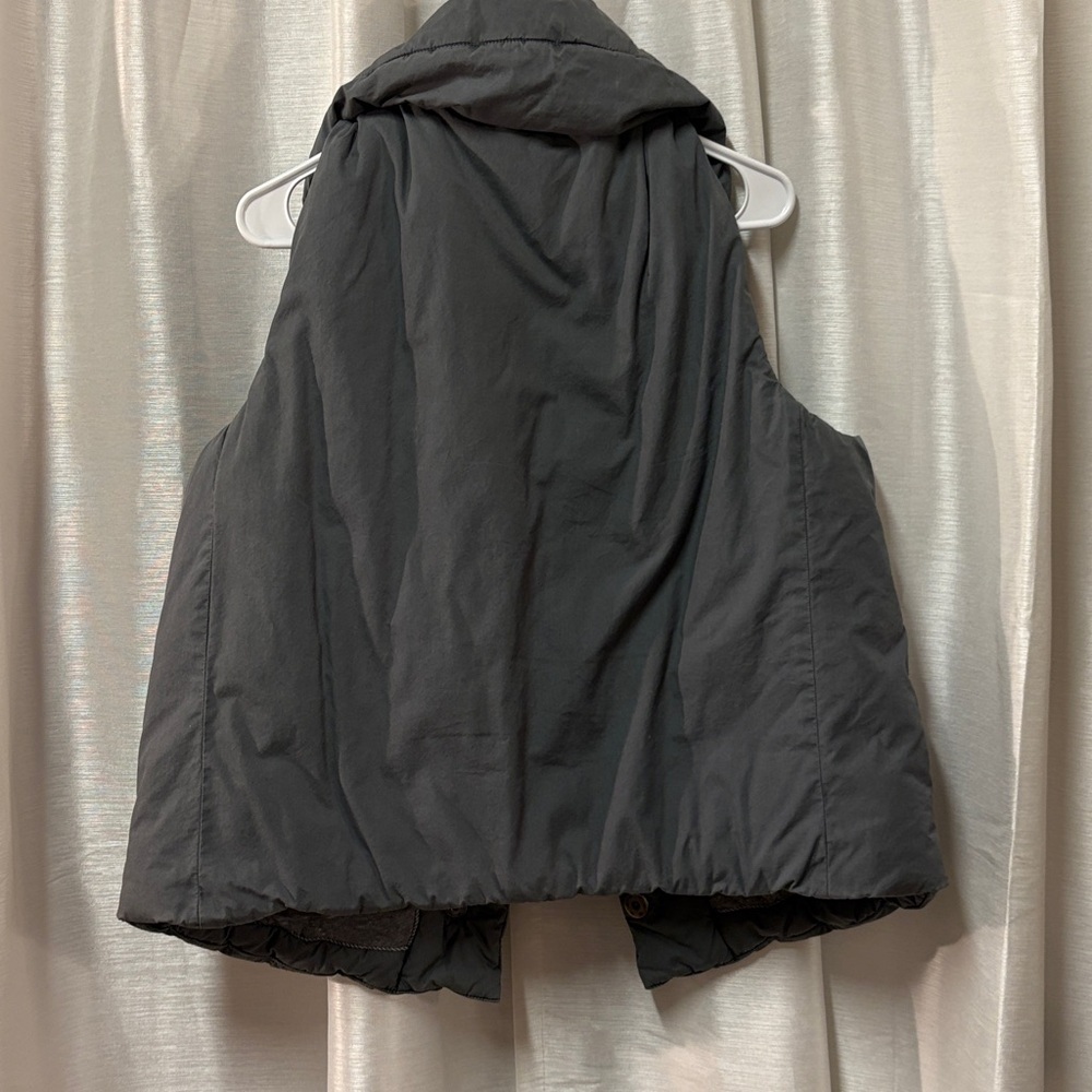 RARE Free People Shark Grey Pillow Puffer Vest Medium Retired Style - Picture 13 of 15